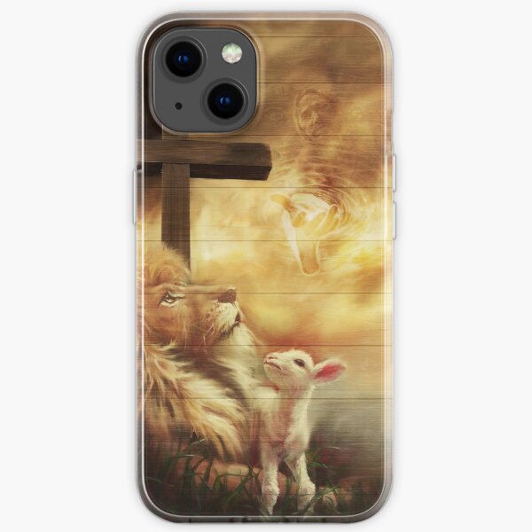 Believe in Jesus The Lion of Judah and The Lamb of God iPhone Soft Case RB2611 product Offical JESUS Merch