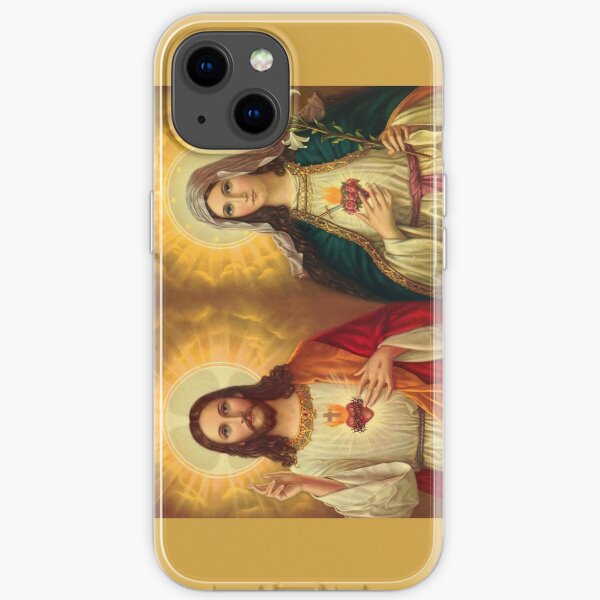 Virgin Mary and Jesus Immaculate Heart Religion Catholic iPhone Soft Case RB2611 product Offical JESUS Merch