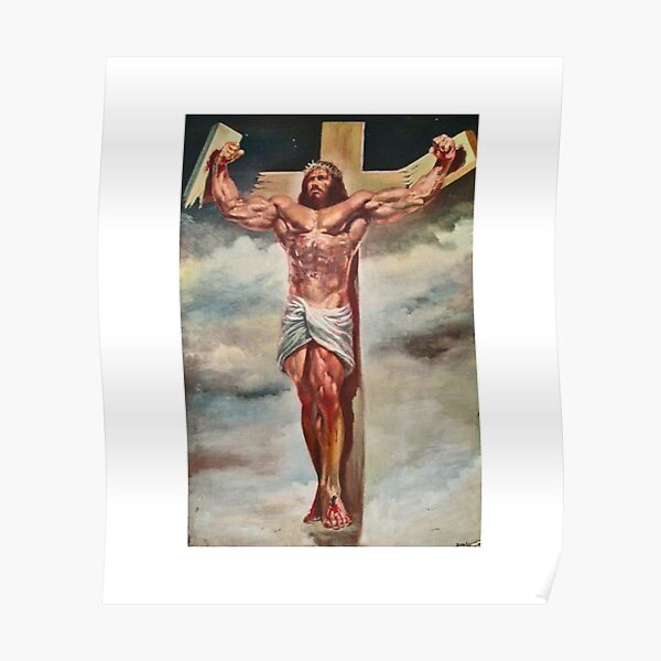 Muscle Jesus Christ  Poster RB2611 product Offical JESUS Merch