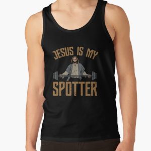 JESUS / WORKOUT: Jesus Is My Spotter Tank Top RB2611 product Offical JESUS Merch