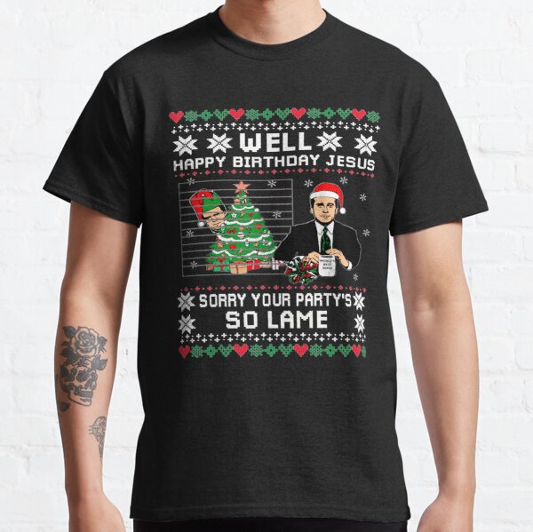 The Office Happy Birthday Jesus Classic T-Shirt RB2611 product Offical JESUS Merch