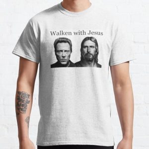 Walken with Jesus - Funny Walking with Jesus with Christopher Gag Gifts Classic T-Shirt RB2611 product Offical JESUS Merch