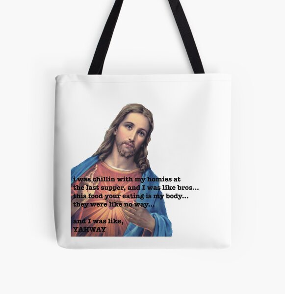 Chillin with Jesus All Over Print Tote Bag RB2611 product Offical JESUS Merch