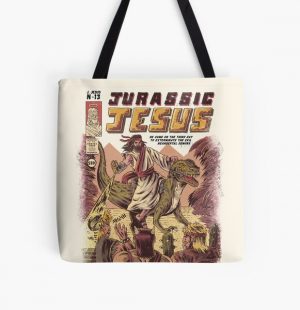JURASSIC JESUS All Over Print Tote Bag RB2611 product Offical JESUS Merch