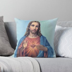 Sacred Heart of Jesus  Throw Pillow RB2611 product Offical JESUS Merch