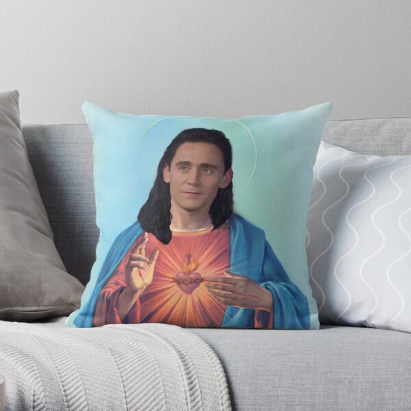 Tom Hiddleston Jesus  Throw Pillow RB2611 product Offical JESUS Merch