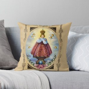 The Infant Jesus of Prague Throw Pillow RB2611 product Offical JESUS Merch