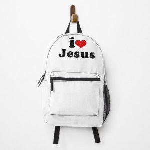 I Love Jesus Christ My Savior Backpack RB2611 product Offical JESUS Merch
