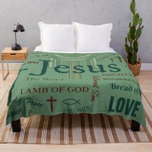 Christian Names of Jesus  Throw Blanket RB2611 product Offical JESUS Merch