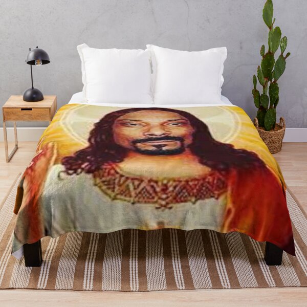 Snoop Dogg goes jesus  Throw Blanket RB2611 product Offical JESUS Merch
