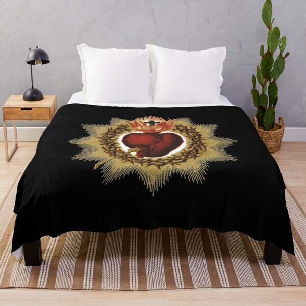 Sacred Heart of Jesus Catholic Throw Blanket RB2611 product Offical JESUS Merch
