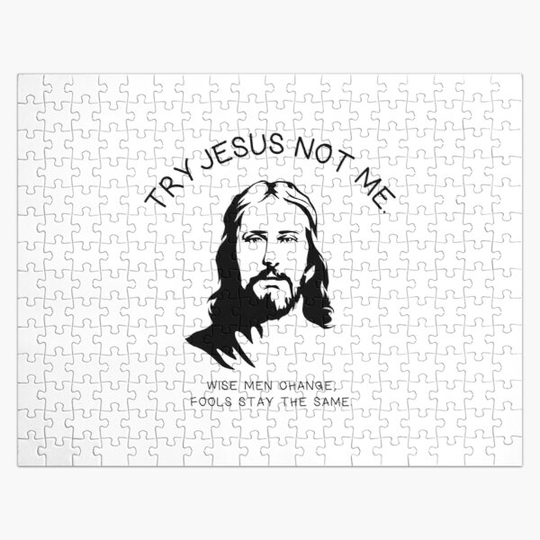 Try Jesus Not Me Jigsaw Puzzle RB2611 product Offical JESUS Merch