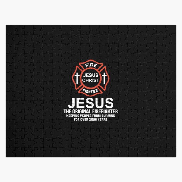 fire jesus christ fighter jesus the original firef Jigsaw Puzzle RB2611 product Offical JESUS Merch