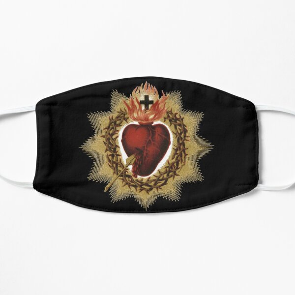 Sacred Heart of Jesus Catholic Flat Mask RB2611 product Offical JESUS Merch